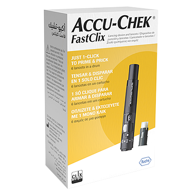 Zestaw nakłuwacz Accu-Chek FastClix + 204 sztuki lancetów