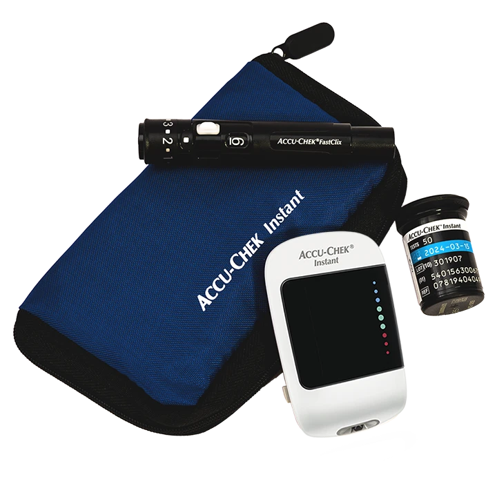 Granatowe etui glukometr Accu-Chek Instant image number 0