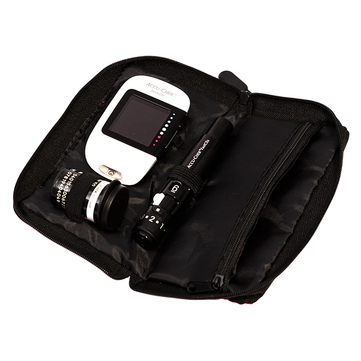 Granatowe etui glukometr Accu-Chek Instant image number 1