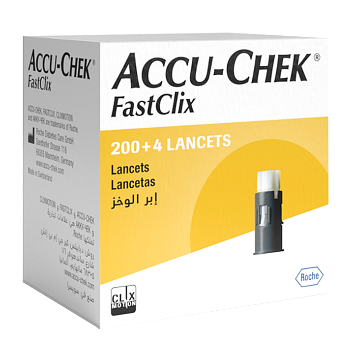 Zestaw nakłuwacz Accu-Chek FastClix + 204 sztuki lancetów image number 1
