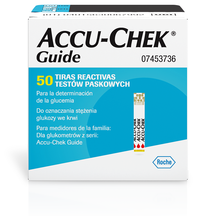 Zestaw 6 opakowań testów paskowych Accu-Chek Guide image number 1