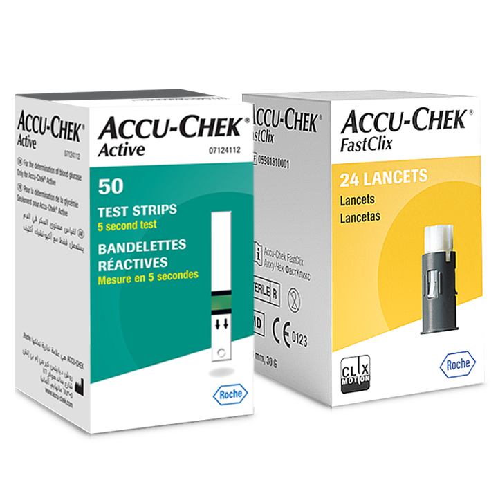 Zestaw testy paskowe Accu-Chek Active + lancety (24 szt.) image number 0