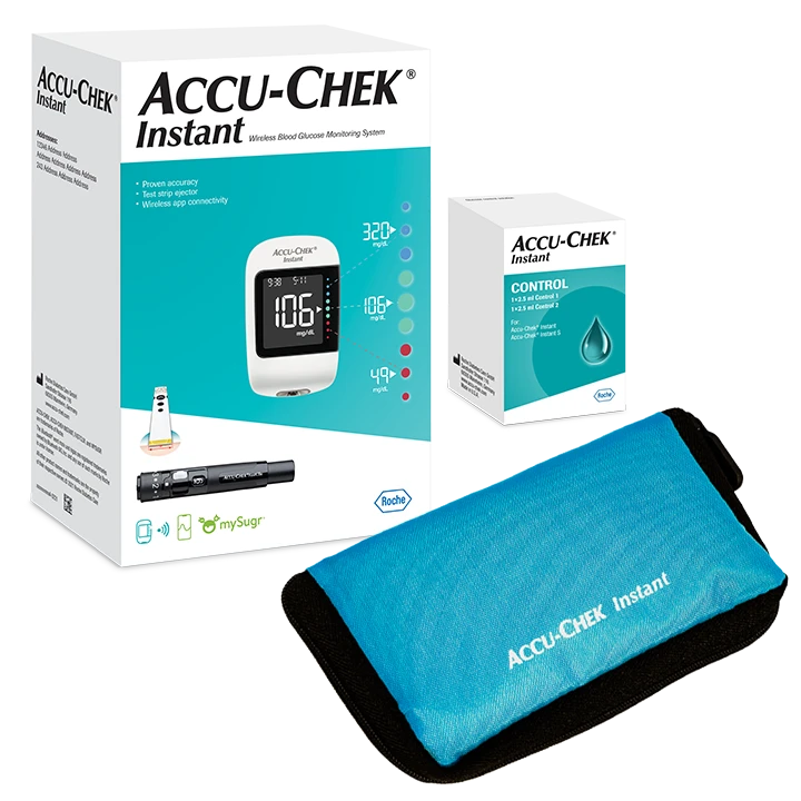 Zestaw glukometr Accu-Chek Instant + płyn kontrolny + etui image number 0