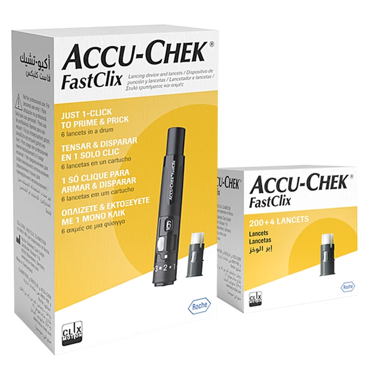 Zestaw nakłuwacz Accu-Chek FastClix + 204 sztuki lancet&oacute;w image number 0