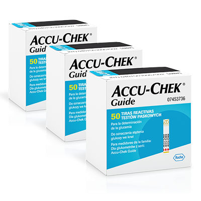 Zestaw 3 opakowań testów paskowych Accu-Chek Guide