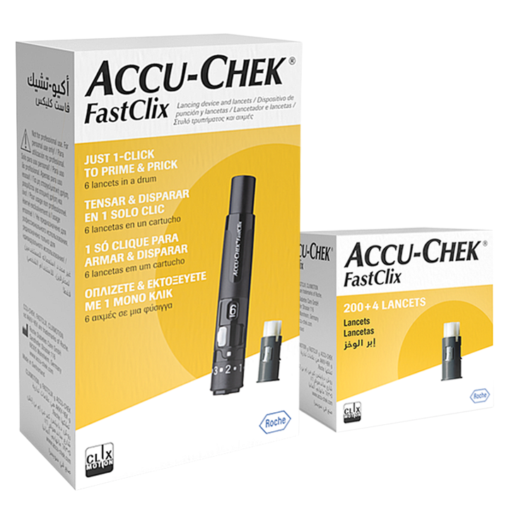 Zestaw nakłuwacz Accu-Chek FastClix + 204 sztuki lancetów image number 0