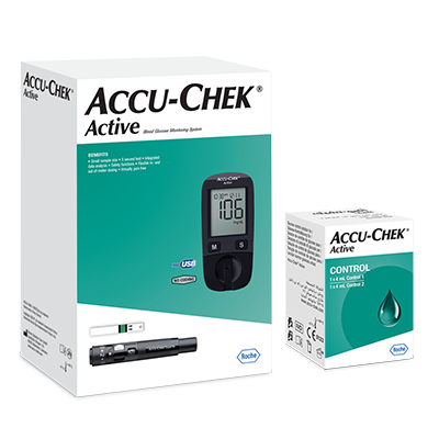 Zestaw glukometr Accu-Chek Active + płyn kontrolny Accu-Chek Active