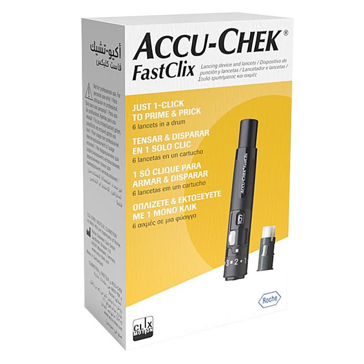 Zestaw nakłuwacz Accu-Chek FastClix + 204 sztuki lancetów image number 0
