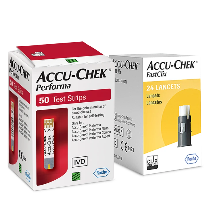 Zestaw testy paskowe Accu-Chek Performa + lancety (24 szt.) image number 0