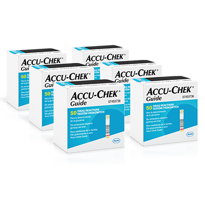 Zestaw 6 opakowań testów paskowych Accu-Chek Guide