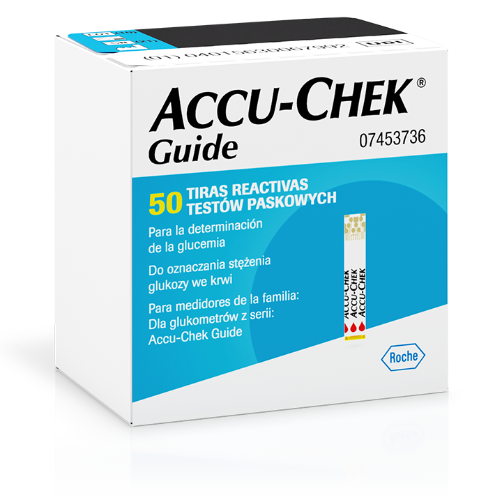 Zestaw 3 opakowań testów paskowych Accu-Chek Guide image number 2
