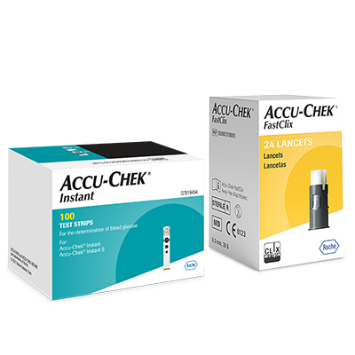 Zestaw testy paskowe Accu-Chek Instant + lancety (24 szt.)
