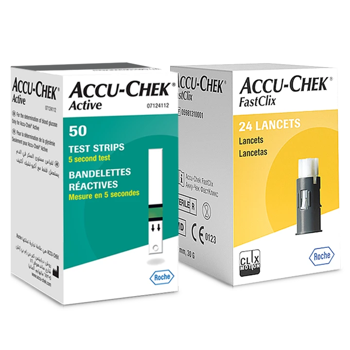 Zestaw testy paskowe Accu-Chek Active + lancety (24 szt.) image number 0